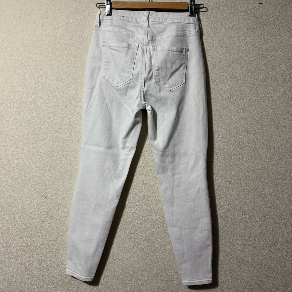 Talbots Women's High Waist Ankle Jeggings White Skinny Jeans - Picture 5 of 5